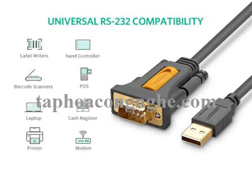 Ugreen 20223 3M Cáp tín hiệu chuyển đổi USB 2.0 sang COM RS232 cao cấp CR104 30020223